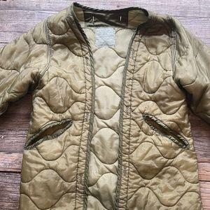 Vintage military parka lining